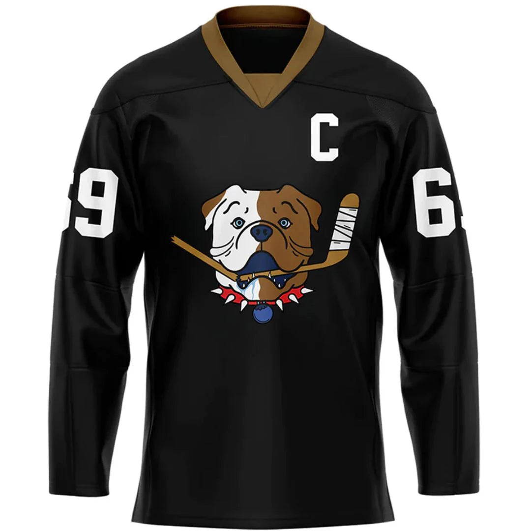 Bulldogs Black Shore Fan Adult Hockey Jerseys