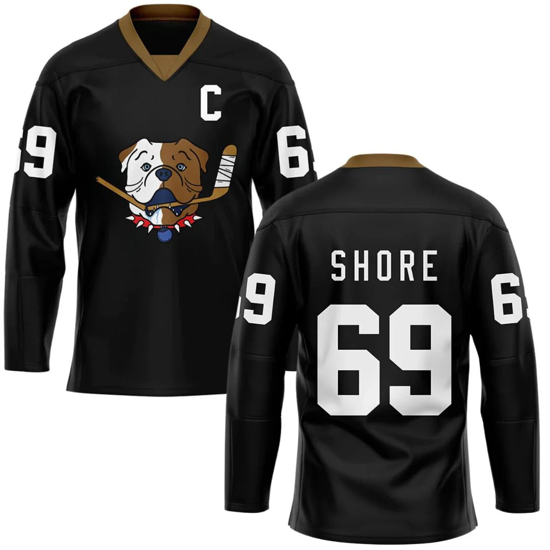 Bulldogs Black Shore Fan Adult Hockey Jerseys