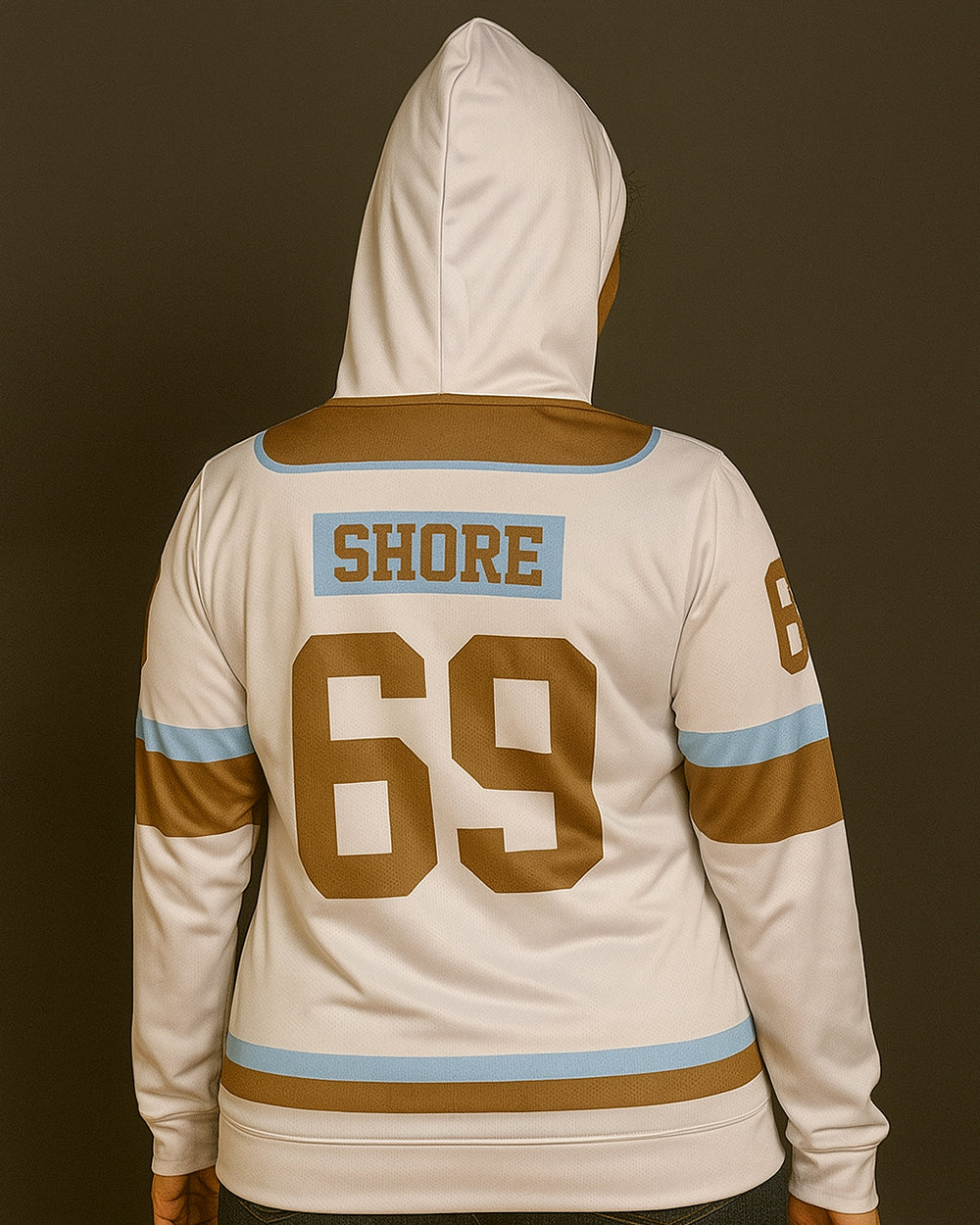 Bulldogs Die Sub Hoodie with Zipper SR - White