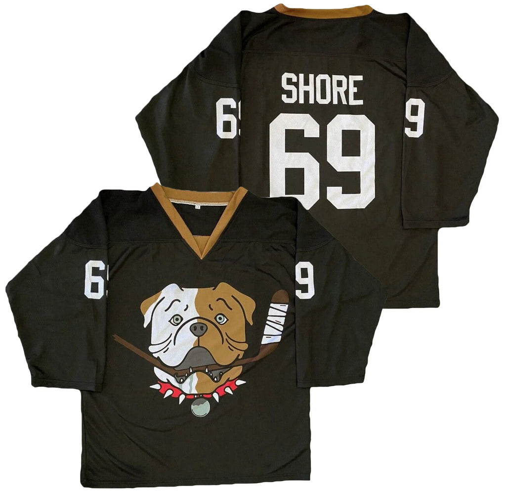Bulldogs Black Shore Fan Adult Hockey Jerseys (Old Version)