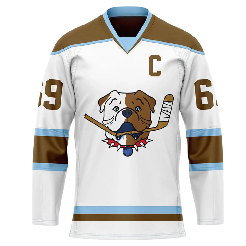 Bulldogs White Shore Fan Adult Hockey Jerseys