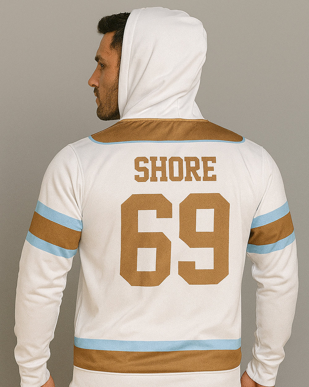 Bulldogs Die Sub Hoodie with Zipper SR - White