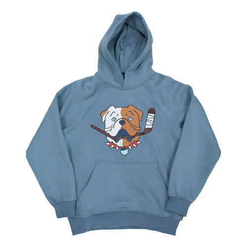 Bulldog Comfort Signature Hoodie Senior - Stone Wash Blue
