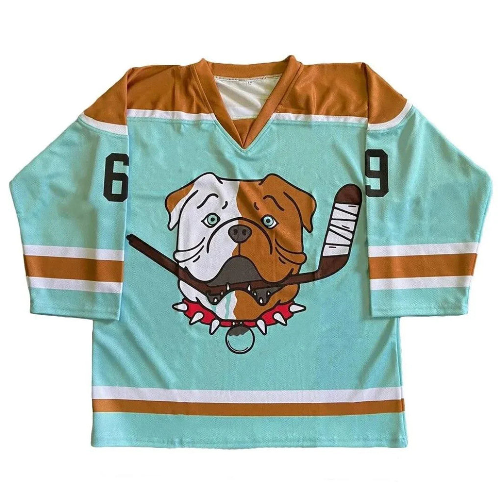 Bulldog Hockey Jersey - Blue & Brown